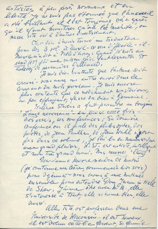 Lettre de Barbara Church à Jean Paulhan (24 décembre 1951)