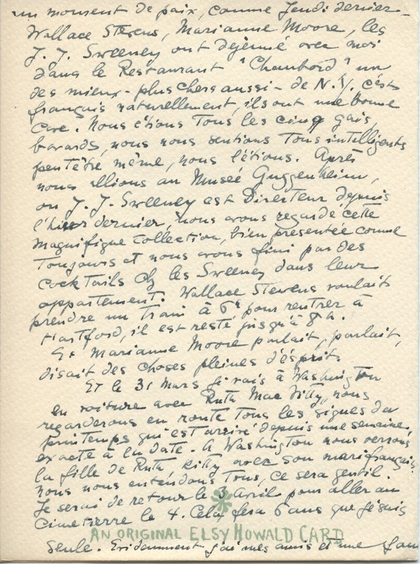 Lettre de Barbara Church à Jean Paulhan (27 mars 1953)