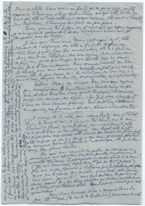 Lettre de Barbara Church à Jean Paulhan (23 octobre 1956)