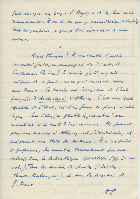 Lettre de Léon Bopp à Jean Paulhan, 1954-08-03