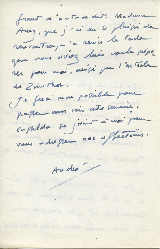 Lettre d'André Rolland de Renéville à Jean Paulhan, 1952-12-01 Lettre d'André Rolland de Renéville à Jean Paulhan, 1952-12-01