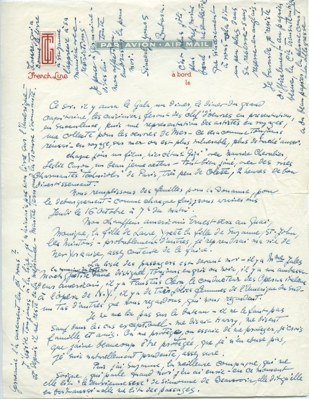 Lettre de Barbara Church à Jean Paulhan (14 octobre 1958)