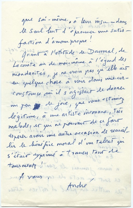 Lettre d'André Rolland de Renéville à Jean Paulhan, 1956-07-04