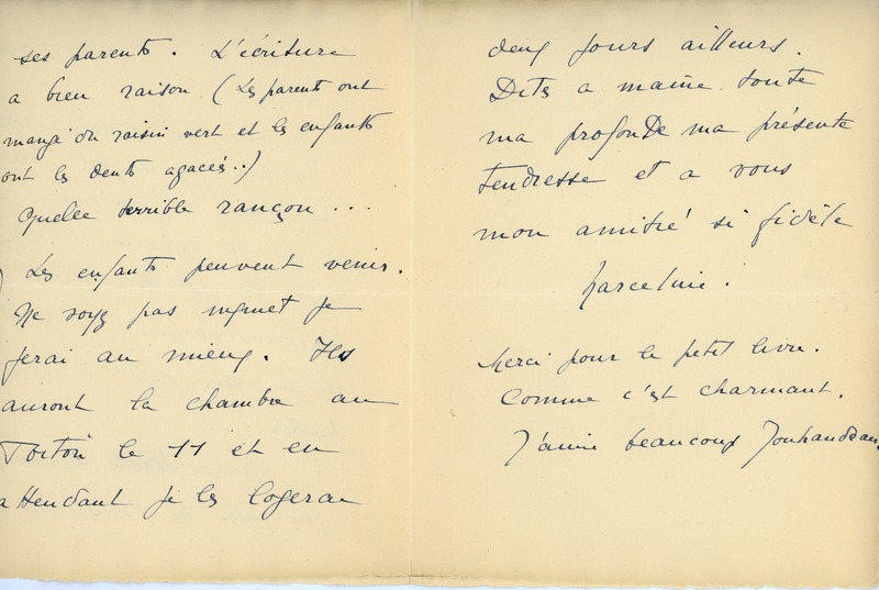 Lettre de Marcel Henry à Jean Paulhan, 1956 Lettre de Marcel Henry à Jean Paulhan, 1956