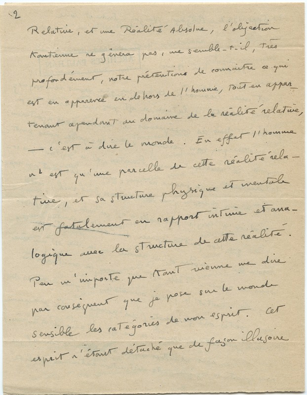 Lettre d'André Rolland de Renéville à Jean Paulhan, 1932-09-21