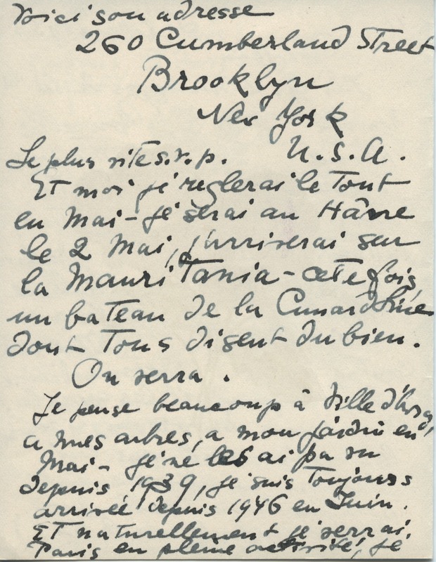 Lettre de Barbara Church à Jean Paulhan (8 mars 1953) Lettre de Barbara Church à Jean Paulhan (8 mars 1953)