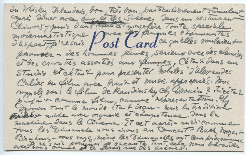 Lettre de Barbara Church à Jean Paulhan (1950)