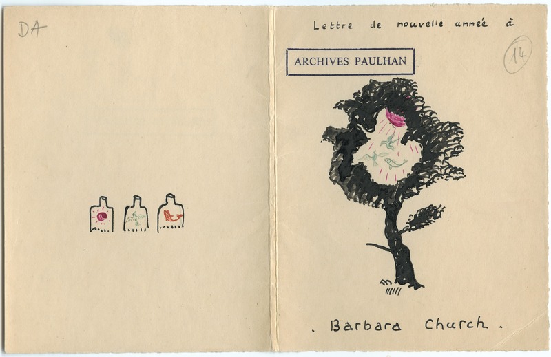 Lettre de Jean Paulhan à Barbara Church (décembre 1935)