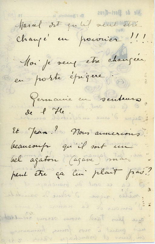 Lettre d'Adrienne Monnier à Jean Paulhan, 1931