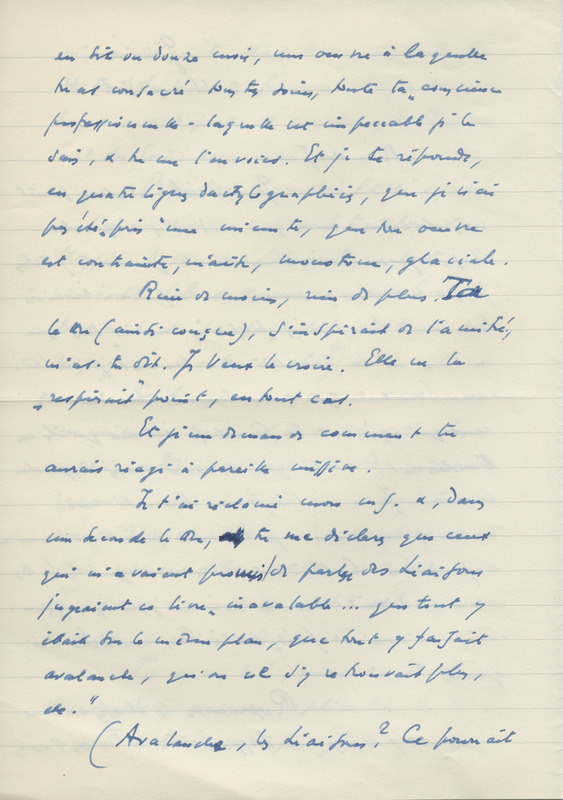 Lettre de Léon Bopp à Jean Paulhan, 1953-05-11