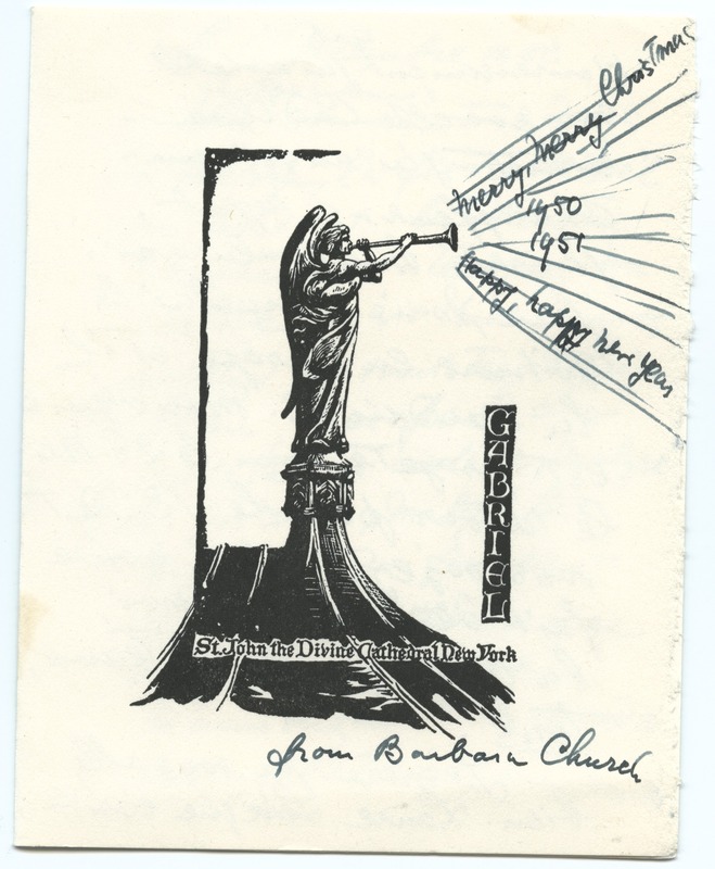 Lettre de Barbara Church à Jean Paulhan (18 décembre 1950)