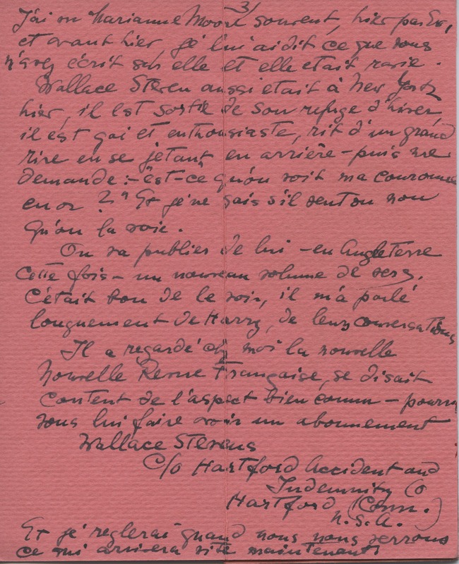 Lettre de Barbara Church à Jean Paulhan (6 février 1953)