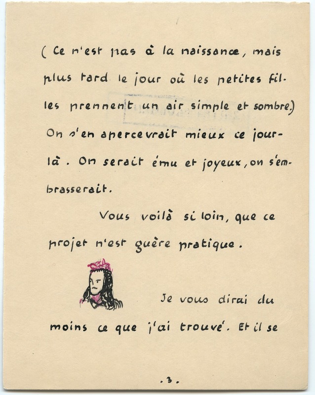Lettre de Jean Paulhan à Barbara Church (décembre 1935)