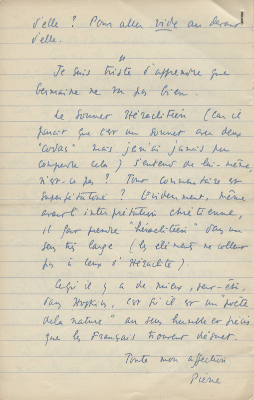 Lettre de Pierre Leyris à Jean Paulhan, 1935-08-25 Lettre de Pierre Leyris à Jean Paulhan, 1935-08-25
