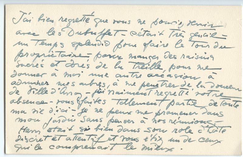 Lettre de Barbara Church à Jean Paulhan (31 août 1950)