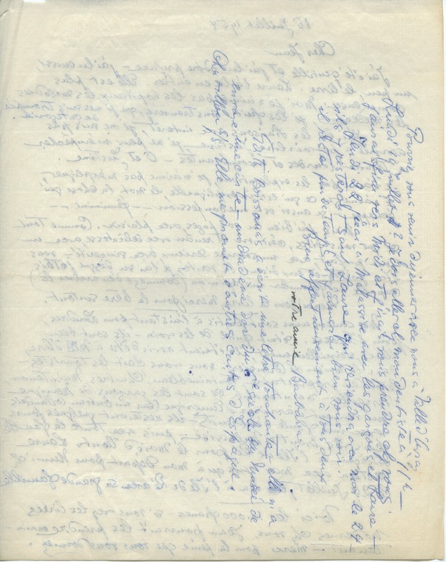 Lettre de Barbara Church à Jean Paulhan (16 juillet 1954) Lettre de Barbara Church à Jean Paulhan (16 juillet 1954)