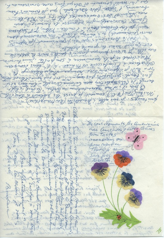 Lettre de Barbara Church à Jean Paulhan (20 avril 1955)