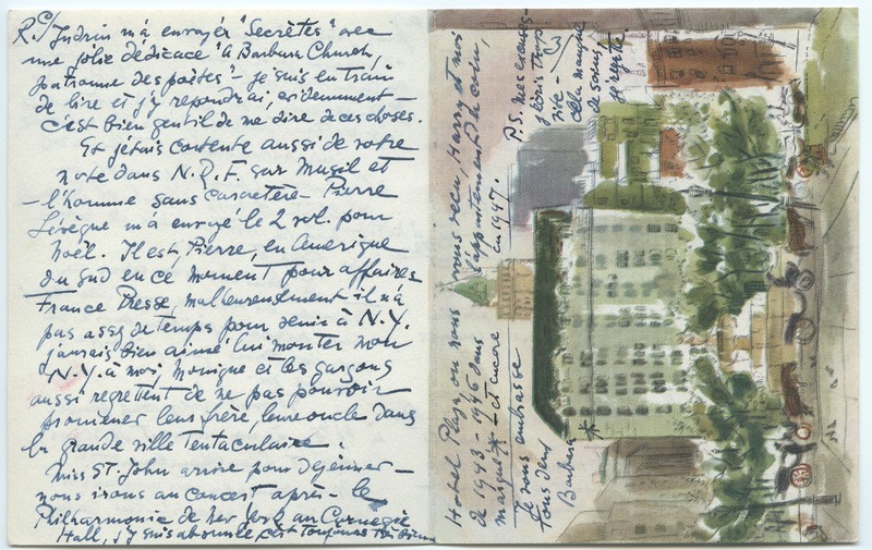 Lettre de Barbara Church à Jean Paulhan (21 février 1958) Lettre de Barbara Church à Jean Paulhan (21 février 1958)