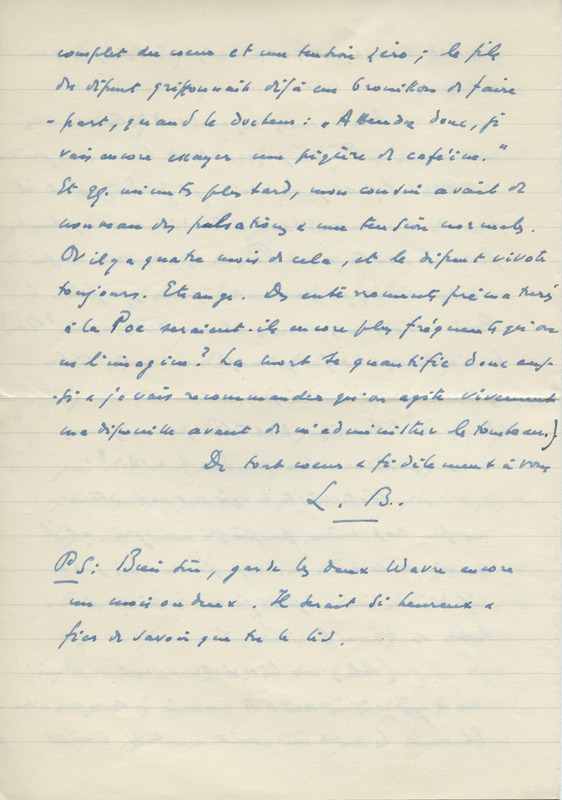 Lettre de Léon Bopp à Jean Paulhan, 1953-07-24