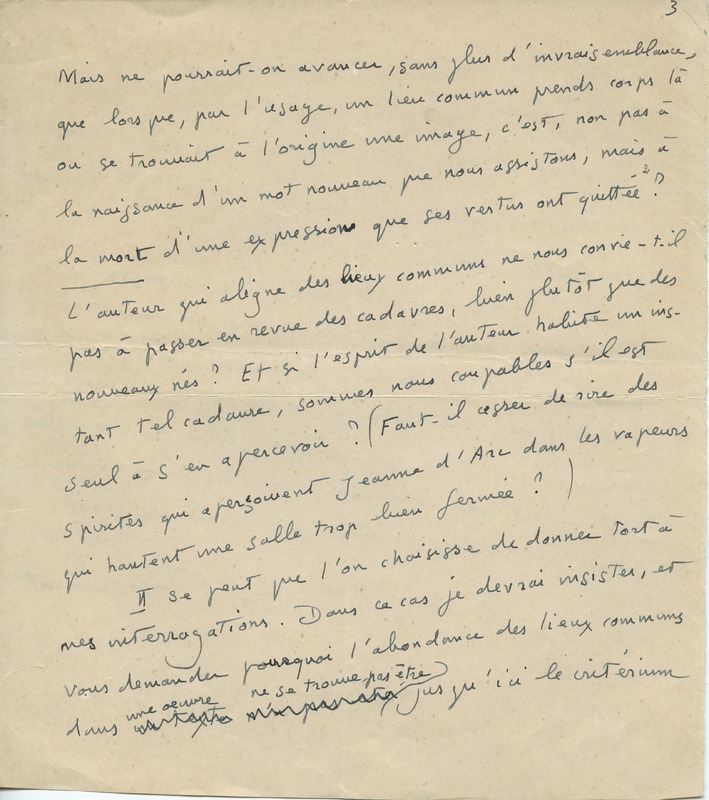 Lettre d'André Rolland de Renéville à Jean Paulhan, 1936-06-20