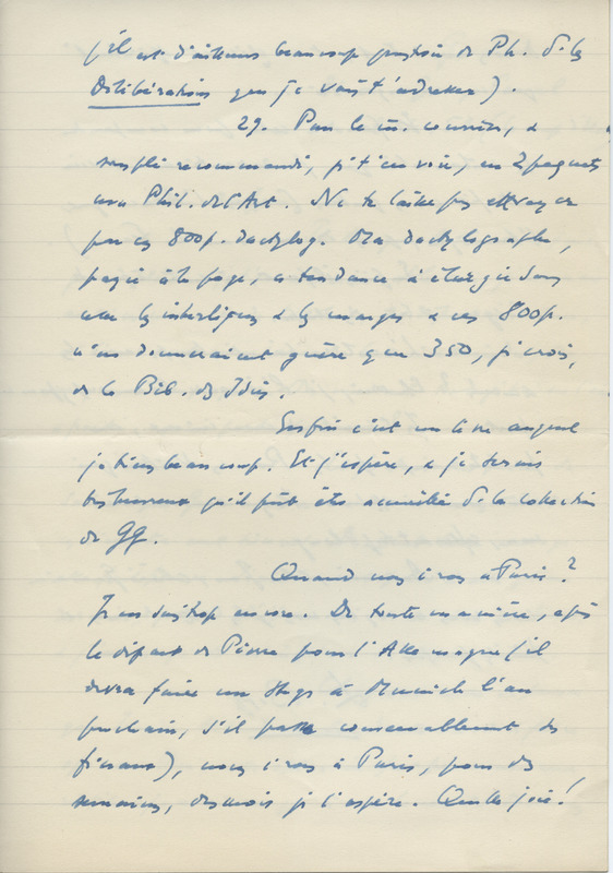 Lettre de Léon Bopp à Jean Paulhan, 1953-12-02