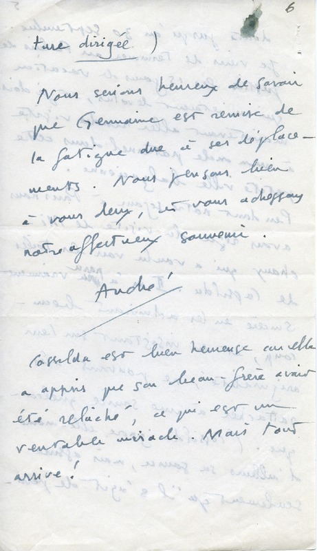 Lettre d'André Rolland de Renéville à Jean Paulhan, 1951-09-19