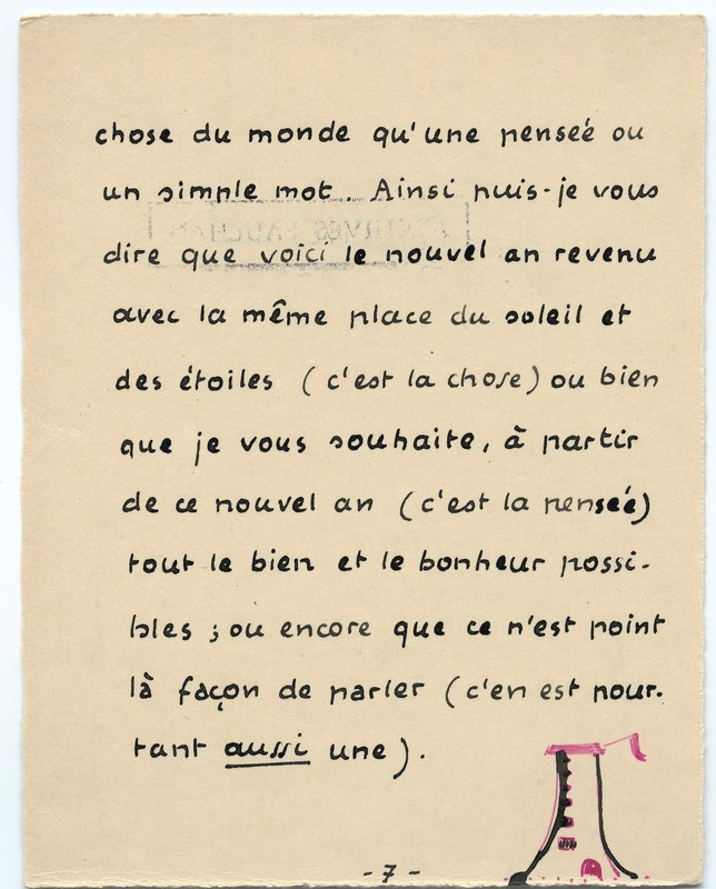 Lettre de Jean Paulhan à Barbara Church (décembre 1935)