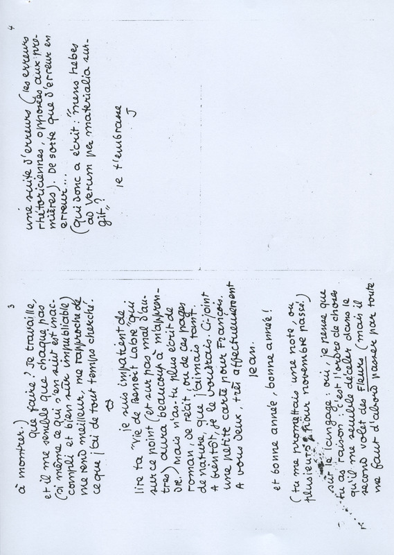 Lettre de Jean Paulhan à André Dhôtel, 1956-12-21