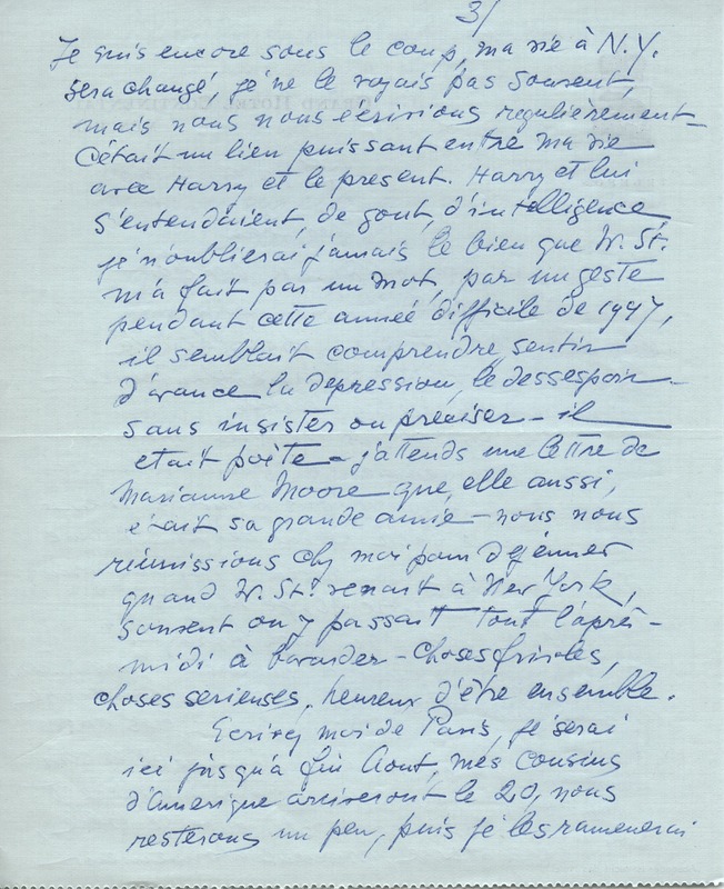 Lettre de Barbara Church à Jean Paulhan (14 août 1955)