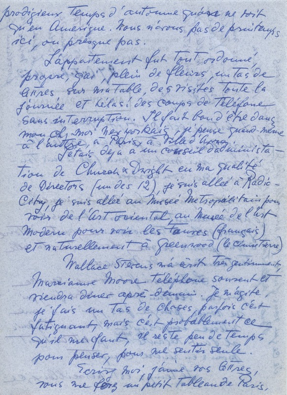 Lettre de Barbara Church à Jean Paulhan (27 octobre 1952)