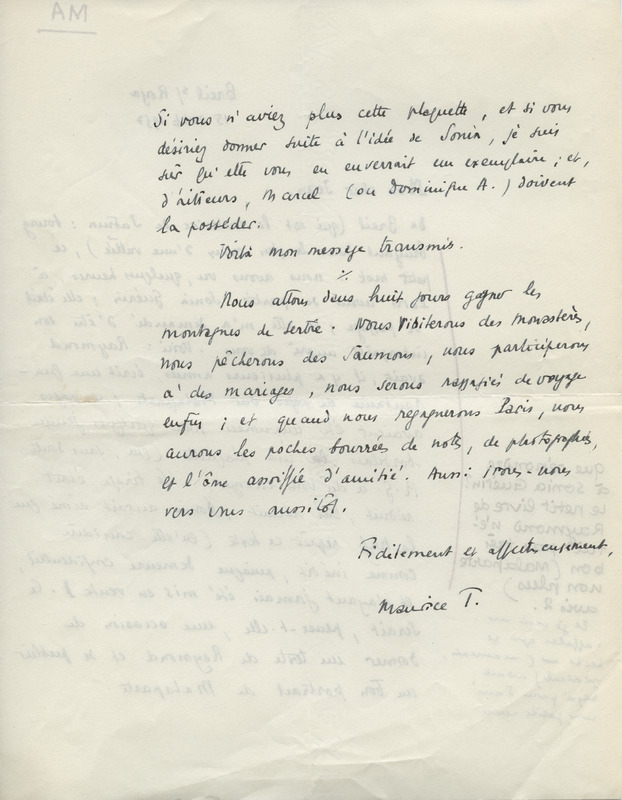 Lettre de Maurice Toesca à Jean Paulhan, 1957-08-15