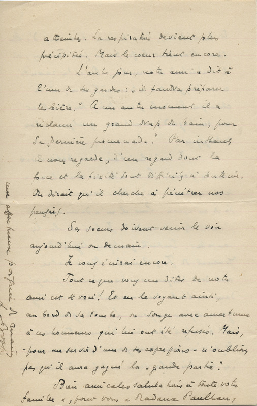 Lettre de Léon Bopp à Jean Paulhan, 1936