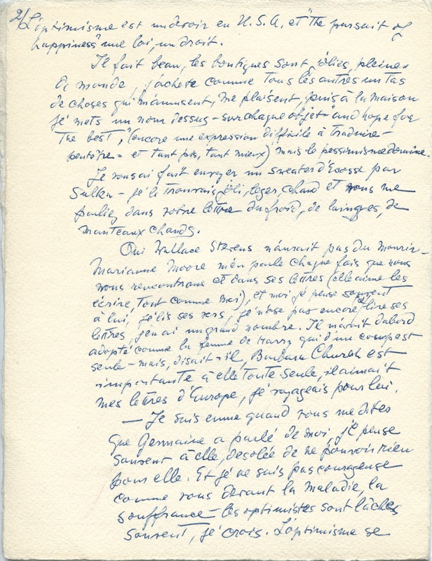 Lettre de Barbara Church à Jean Paulhan (12 août 1955)