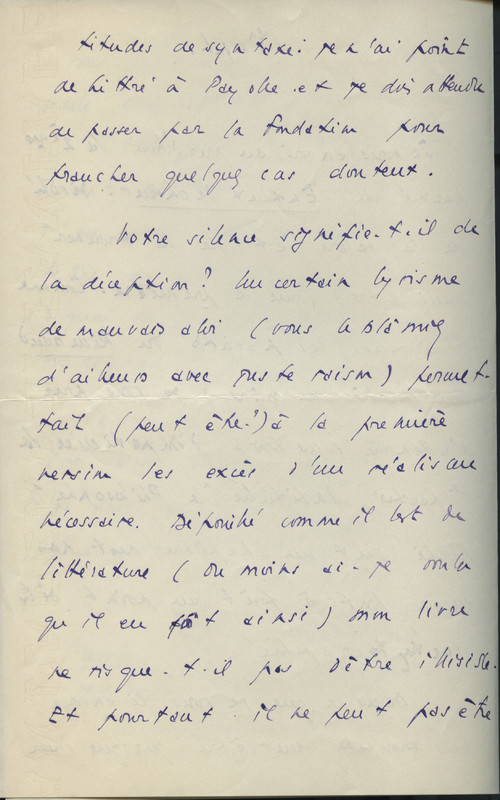 Lettre de René Étiemble à Jean Paulhan, 1935-09-01 Lettre de René Étiemble à Jean Paulhan, 1935-09-01