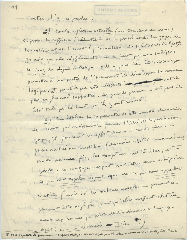 Lettre d'André Rolland de Renéville à Jean Paulhan, 1931-12-12 Lettre d'André Rolland de Renéville à Jean Paulhan, 1931-12-12