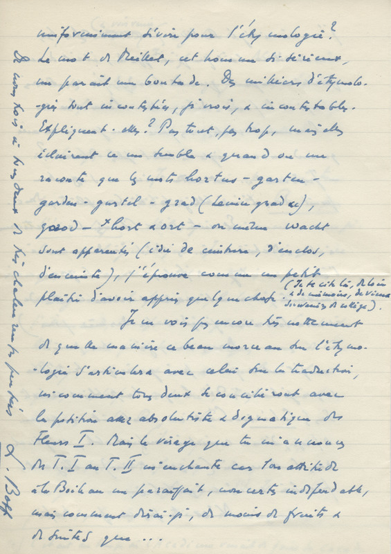 Lettre de Léon Bopp à Jean Paulhan, 1953-05-14