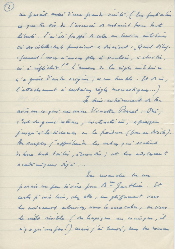 Lettre de Léon Bopp à Jean Paulhan, 1954-03-05