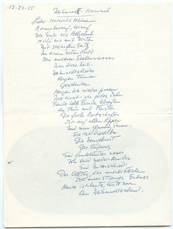 Lettre de Barbara Church à Jean Paulhan (1er octobre 1956)