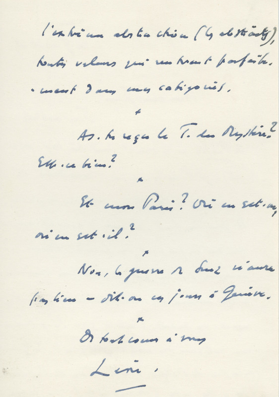 Lettre de Léon Bopp à Jean Paulhan, 1956-08-09