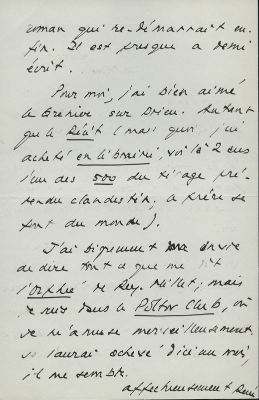 Lettre de René Étiemble à Jean Paulhan, 1953-09-23 Lettre de René Étiemble à Jean Paulhan, 1953-09-23