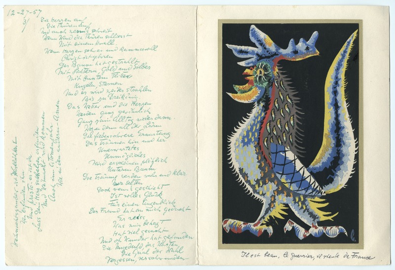 Lettre de Barbara Church à Jean Paulhan (5 janvier 1958)