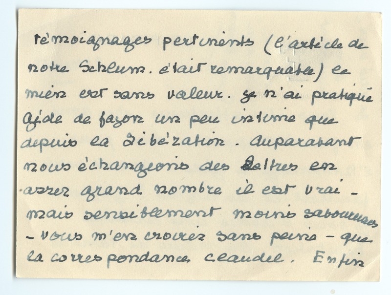 Lettre de Pierre Brisson à Jean Paulhan (24 mars 1951)