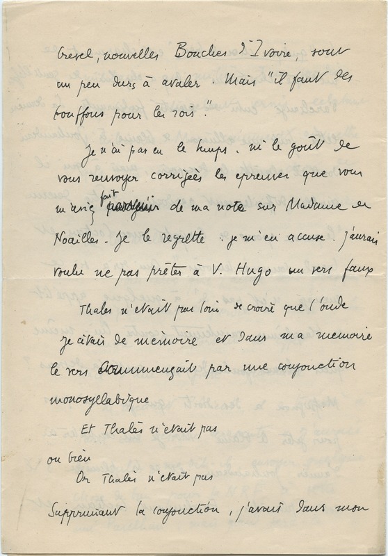 Lettre de Gabriel Bounoure à Jean Paulhan, 1931-05-15