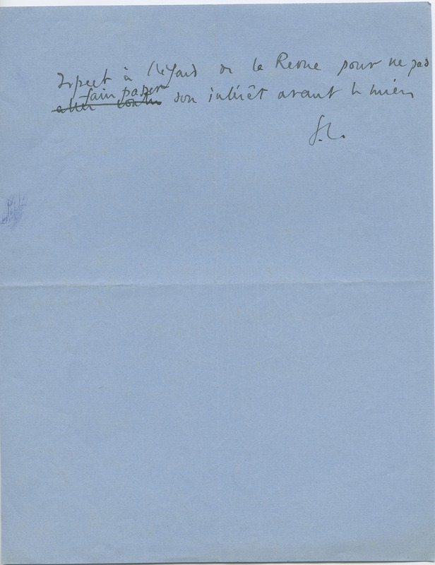 Lettre de Jacques de Lacretelle à Jean Paulhan (1926)