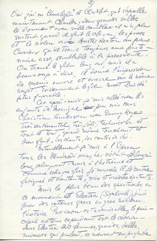 Lettre de Barbara Church à Jean Paulhan (6 décembre 1952)