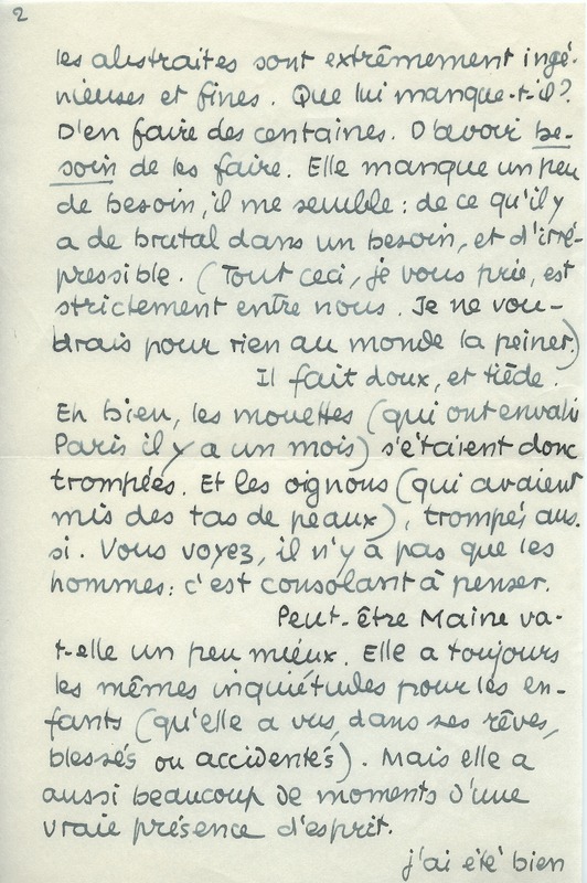 Lettre de Jean Paulhan à Barbara Church (16 décembre 1955)