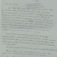 Lettre de Marcel Arland à Jean Paulhan, 1933