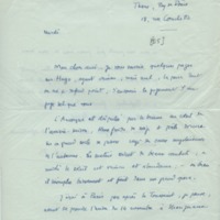 Lettre de Gabriel Bounoure à Jean Paulhan, 1935