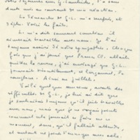 Lettre de Marcel Arland à Jean Paulhan, 1956