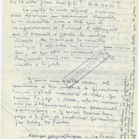 Lettre de Marcel Arland à Jean Paulhan, 1957